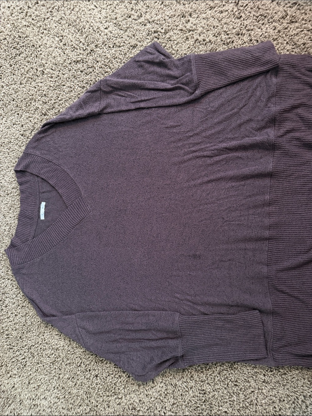 Maurices Women's Scoop Neck Sweater in Plum